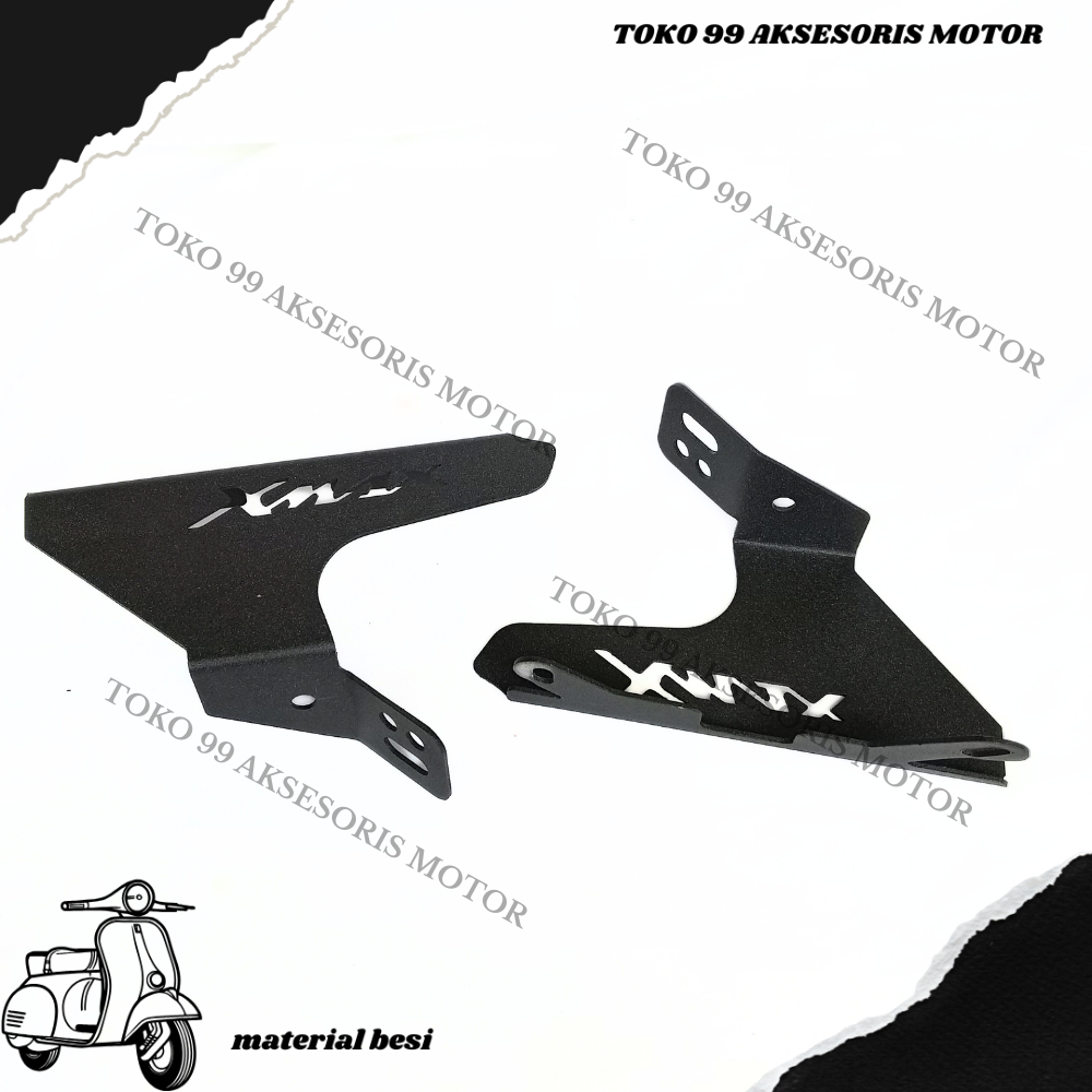BREKET LAMPU TEMBAK YAMAHA XMAX DAN DUDUKAN LAMPU TEMBAK XMAX
