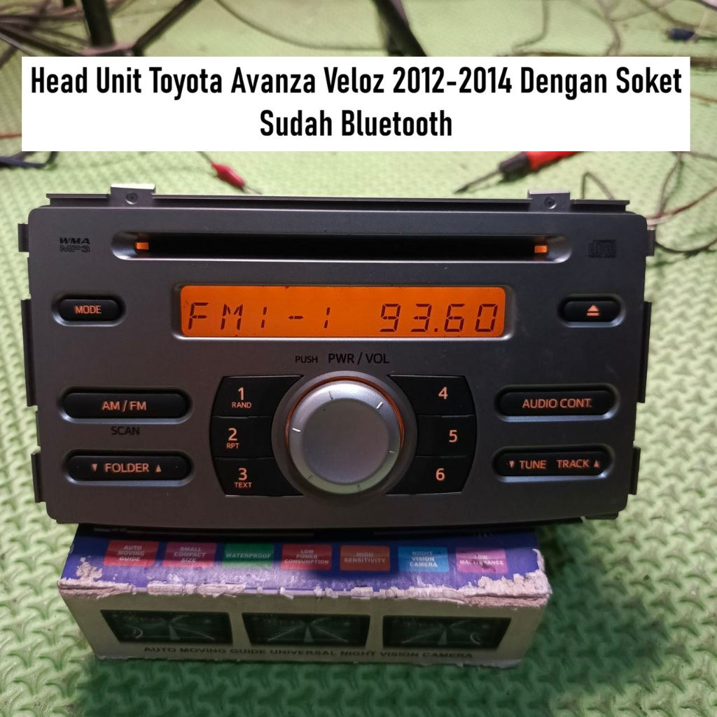 Head Unit Radio Avanza Veloz 2012-2014 Bluetooth Radio CD Dengan Soket | Kondisi Bekas Normal