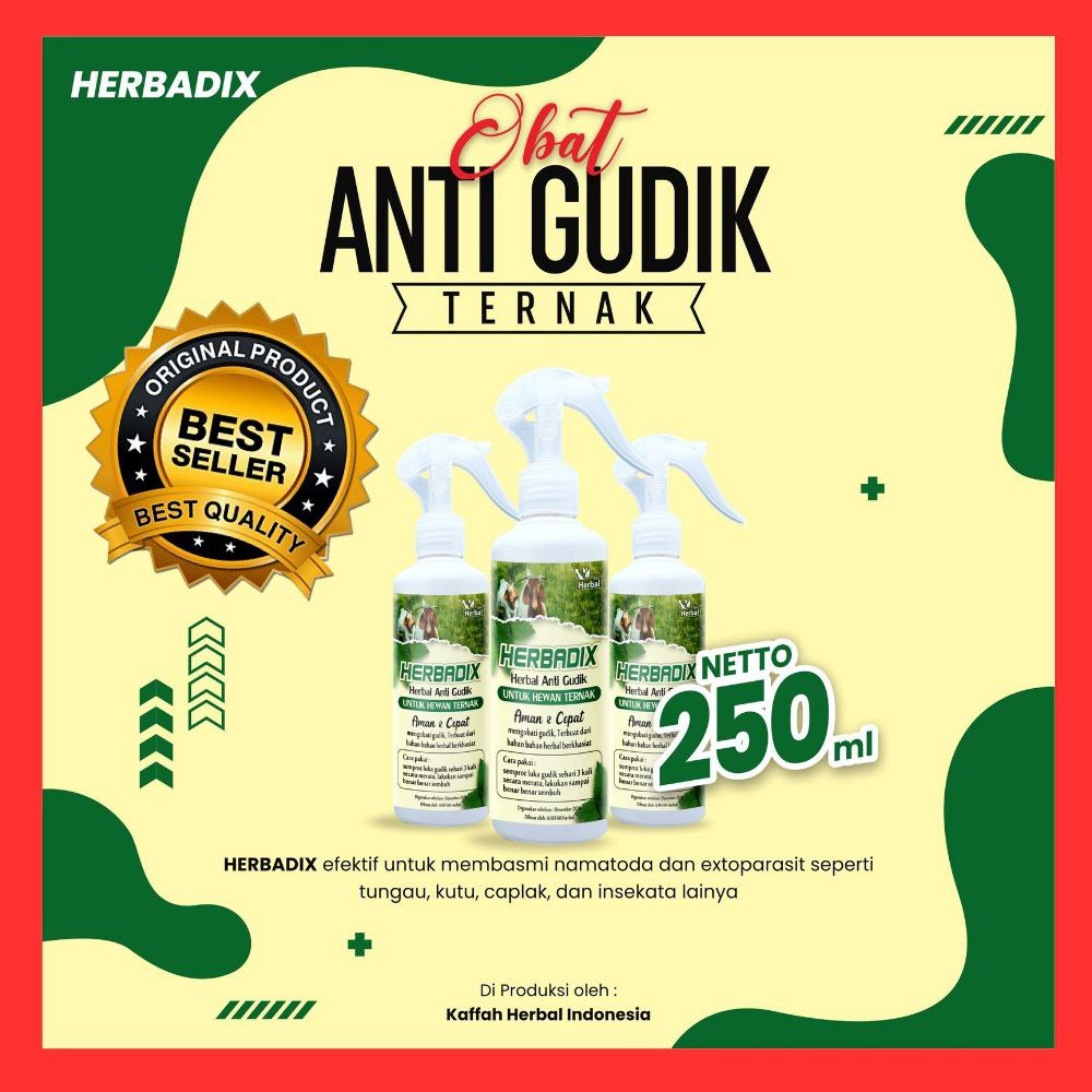 Herbadix Obat Gudik Kudis Ternak Herbal Ampuh