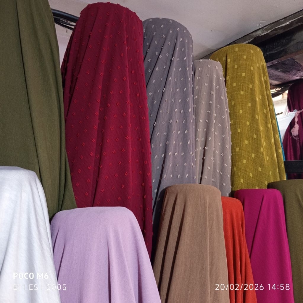 HARGA/0,5 M | KAIN CEY AIRFLOW CRINKLE PREMIUM / BAHAN AIRFLOW URAGIRI / BAHAN AIRFLOW GAMIS