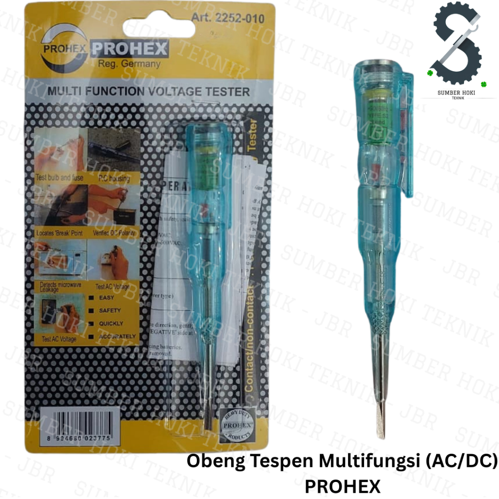 Obeng Tespen | Tespen Multifungsi Prohex | Obeng Tespen Multifungsi | Tespen Listrik Prohex (ART.225