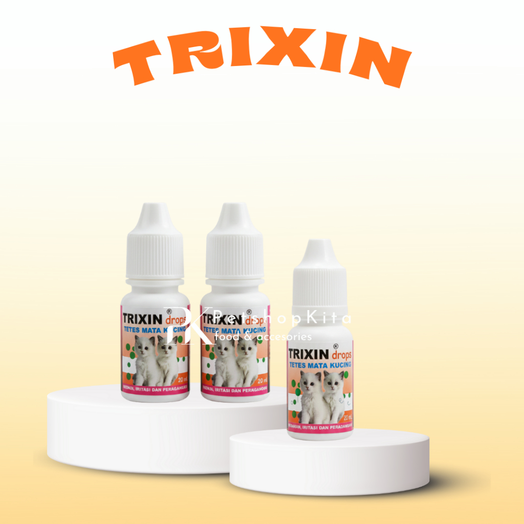Trixin Obat Tetes Mata Kucing 10 ml - Obat tetes Mata Hewan - Trixin Obat Tetes Mata Hewan