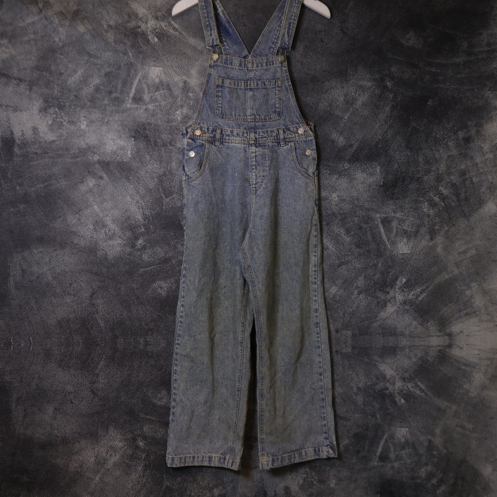 OVERALL WEGO JEANS DENIM PANTS JUMPSUIT CELANA PANJANG OV53 SIZE M 29 30
