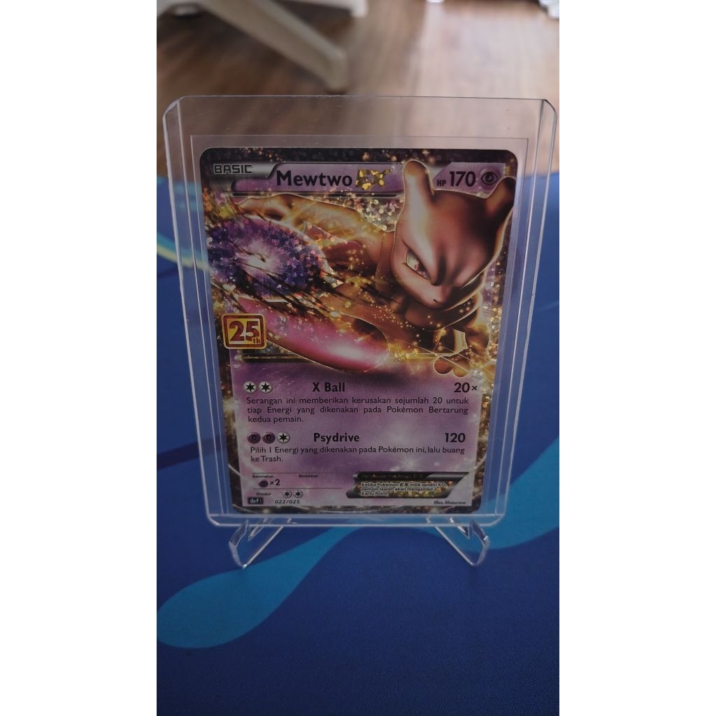 MEWTWO EX 25TH POKEMON TCG INDONESIA
