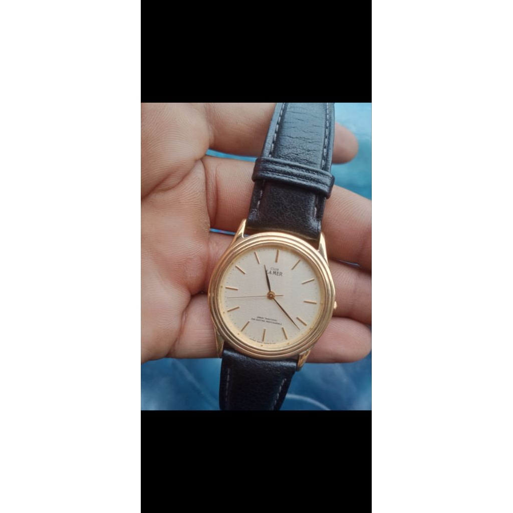 jam tangan preloved, second, bekas, gold plated, CITIZEN LA MER CLUB