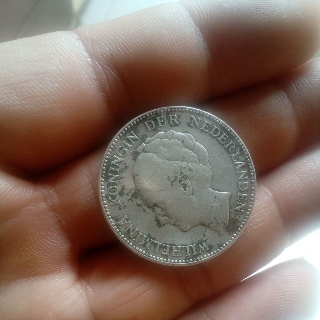 KOIN 1 GULDEN TAHUN 1931  DAN CICIN 2 GRAM