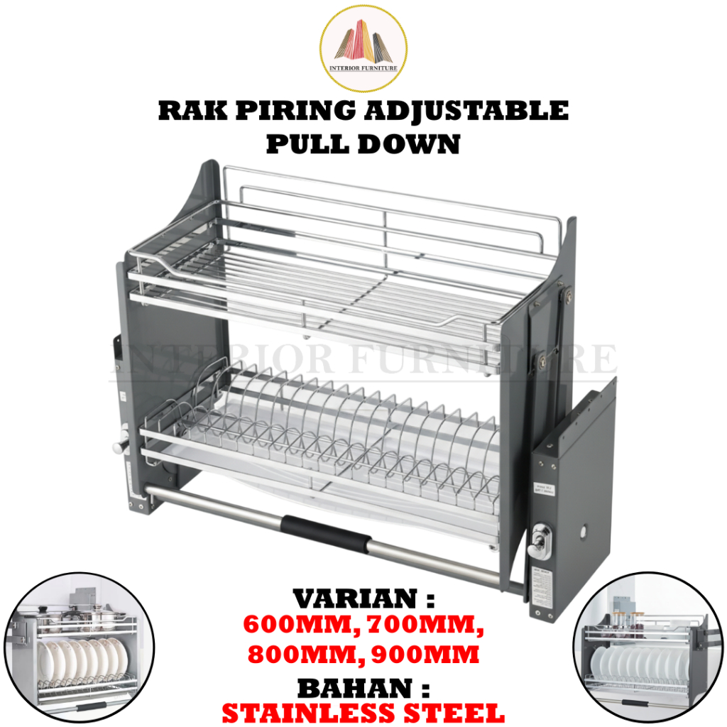 Rak Tarik Elevator Pull Down Rak Piring Hidrolik Dapur Kitchen Set
