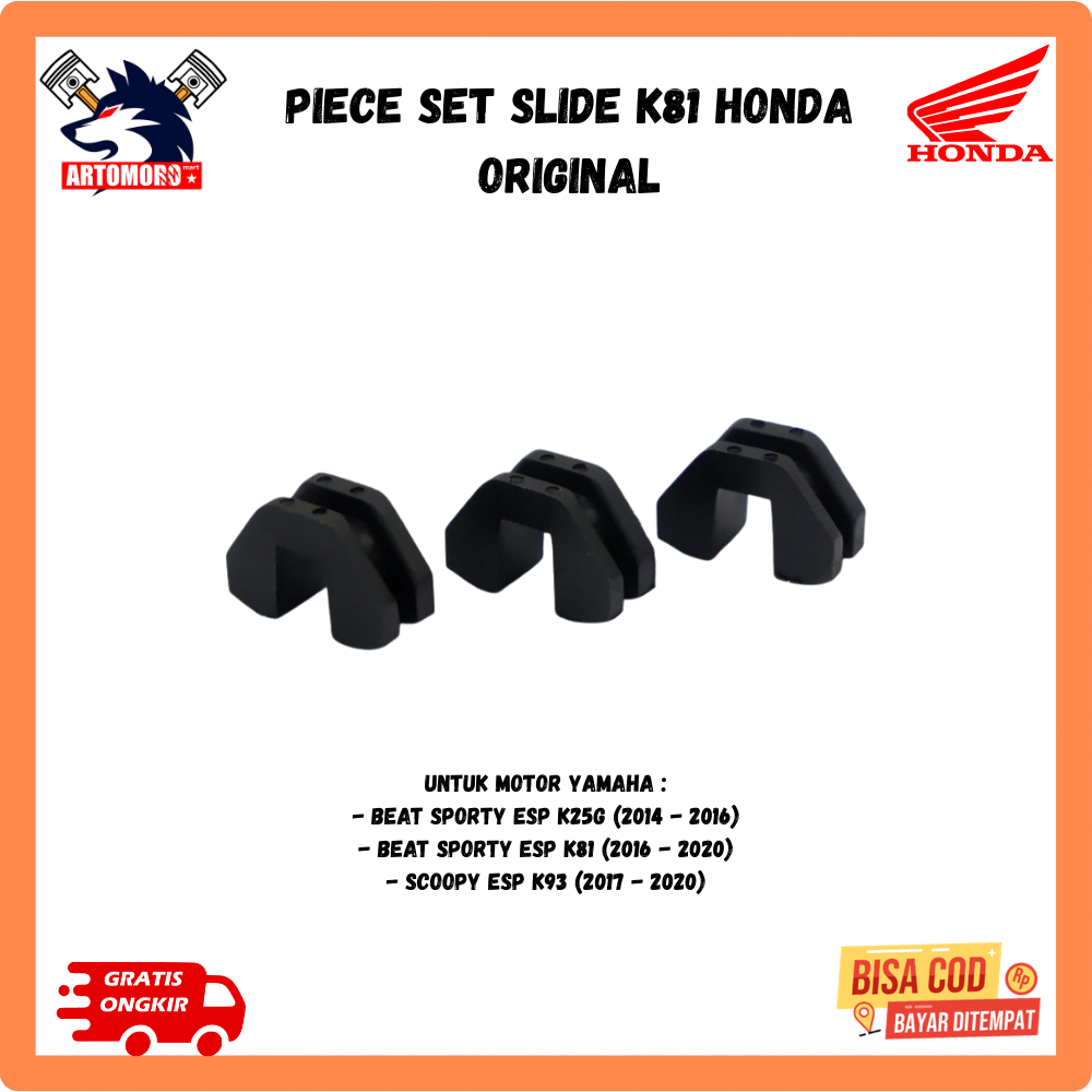 Piece Set Slide K81 Beat Sporty eSP & Scoopy eSP ORIGINAL AHM Original