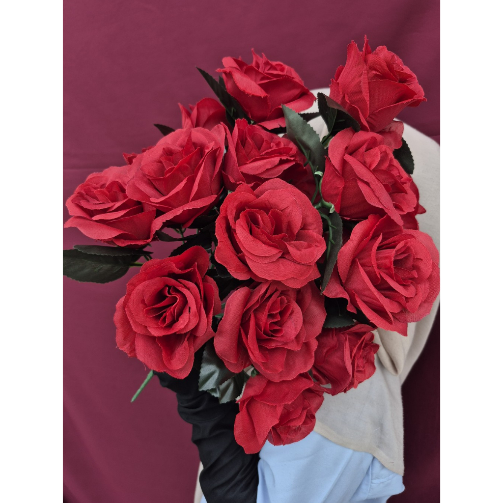 Bunga Mawar Jepang K6 Artificial Import Dekorasi Pernikahan