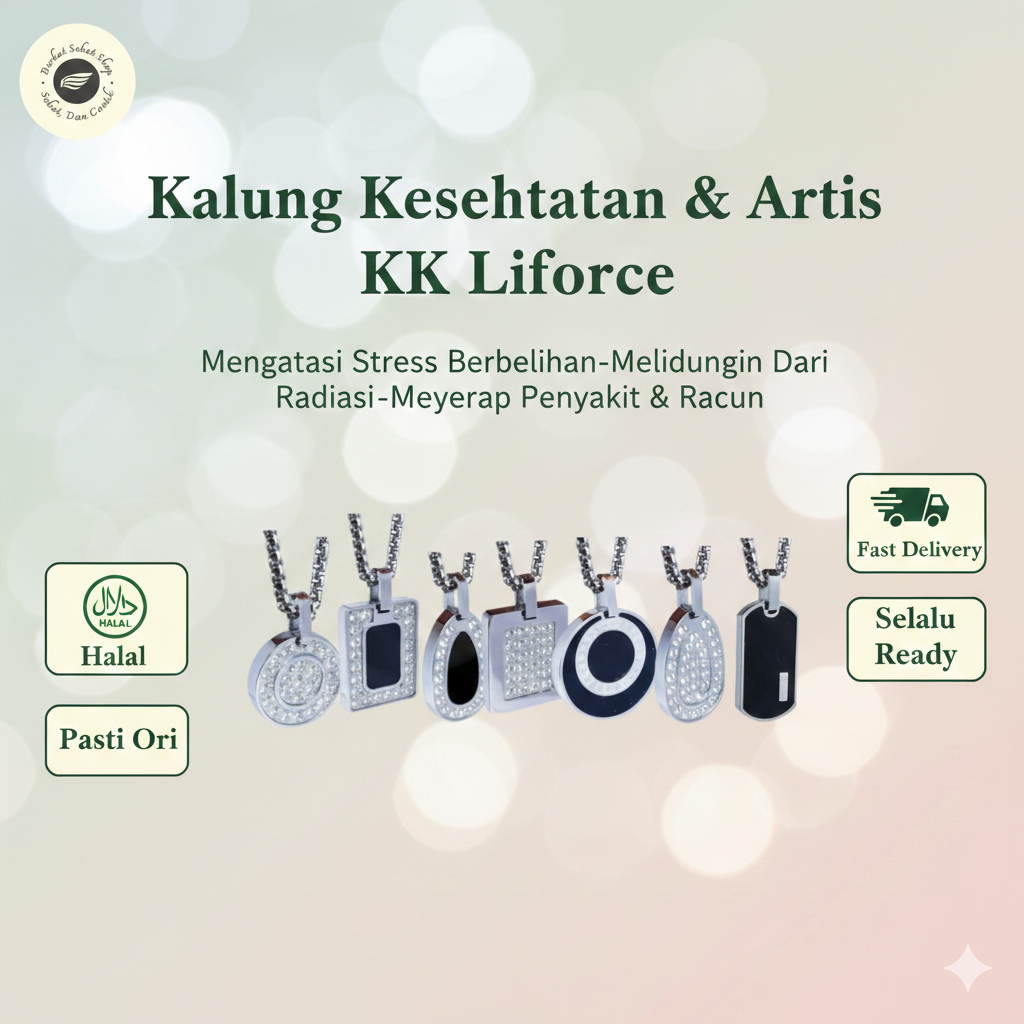 Spesial Paket Pemula  Kalung KK Liforce Kalung Antiradiasi lebih murah dan dapat bonus kartu ion