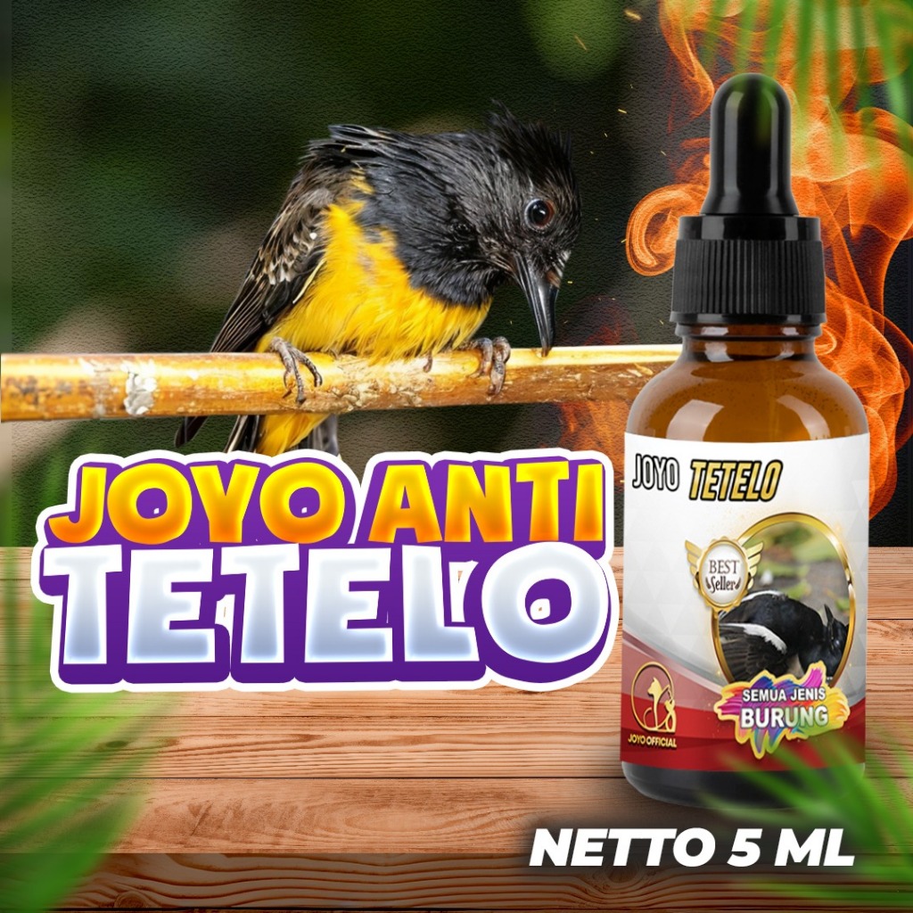 OBAT GANGGUAN SARAF, OBAT BURUNG TETELO , ANTI TETELO, ANTI SARAF | ANTI TETELO 5 ML