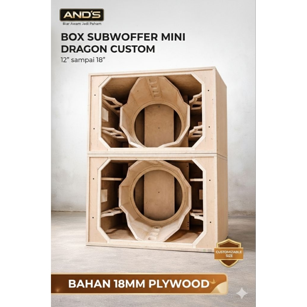 AND'S Box Speaker MINI DRAG Subwoofer | 12 Inch - 18 Inch Subwoofer
