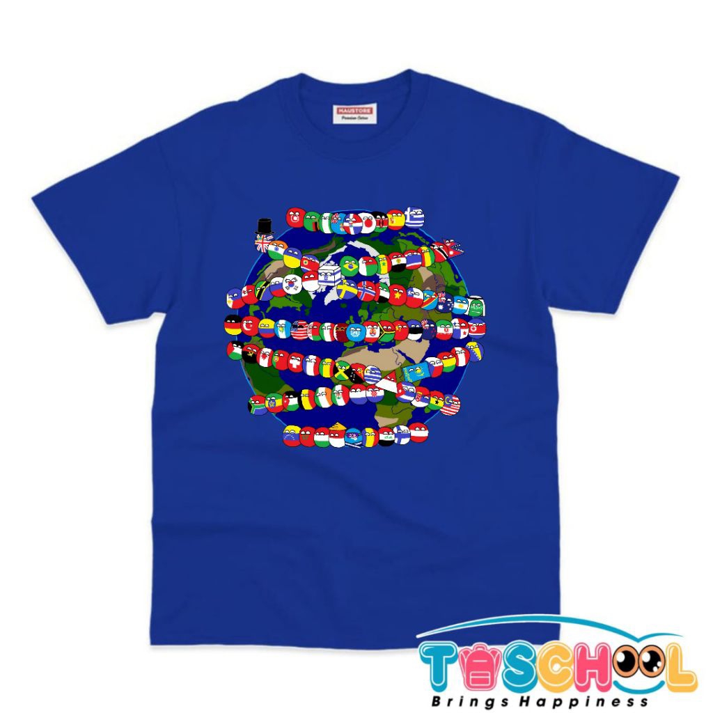 BAJU ANAK KAOS ANAK COUNTRY BALL COUNTRY HUMAN