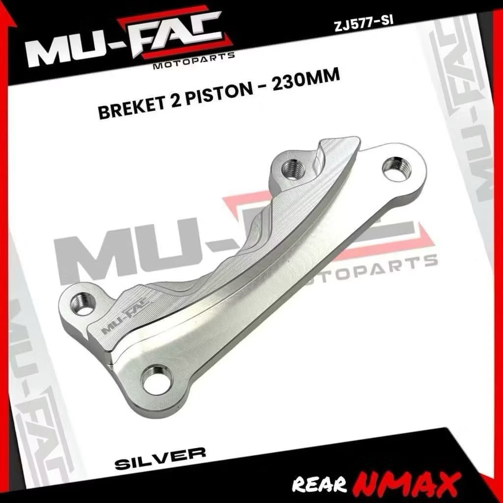 BREKET KALIPER 2 PISTON BELAKANG YAMAHA NMAX CNC
