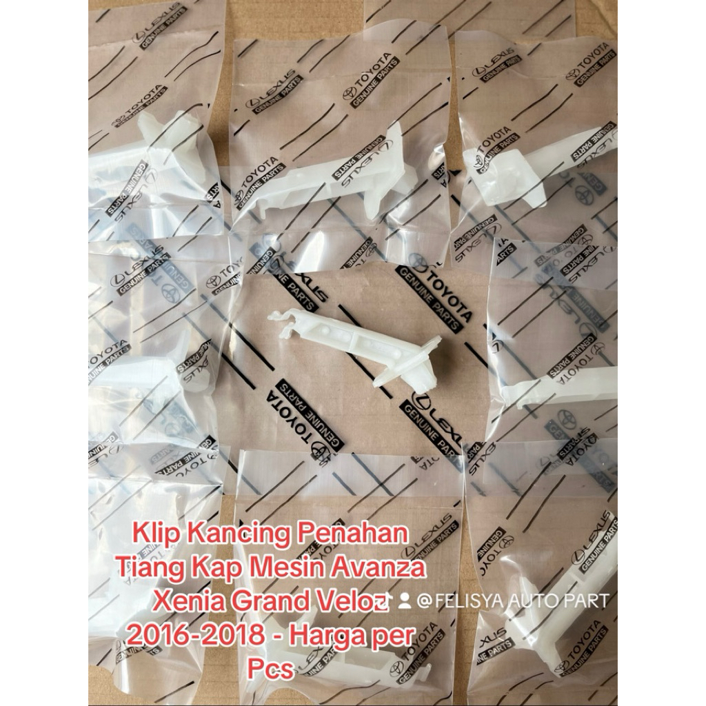 Klip Kancing Penahan Tiang Kap Mesin Avanza Xenia Grand Veloz 2016-2018  Car aksesoris  mobil  avanz