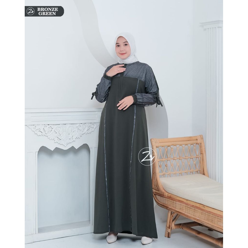 AQIA Dress ORI by ZR//Kayla set hijab Zr