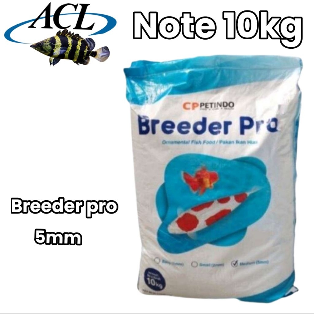 pakan ikan koi breeder pro 10kg pelet ikan koi 10kg 5mm & 2mm