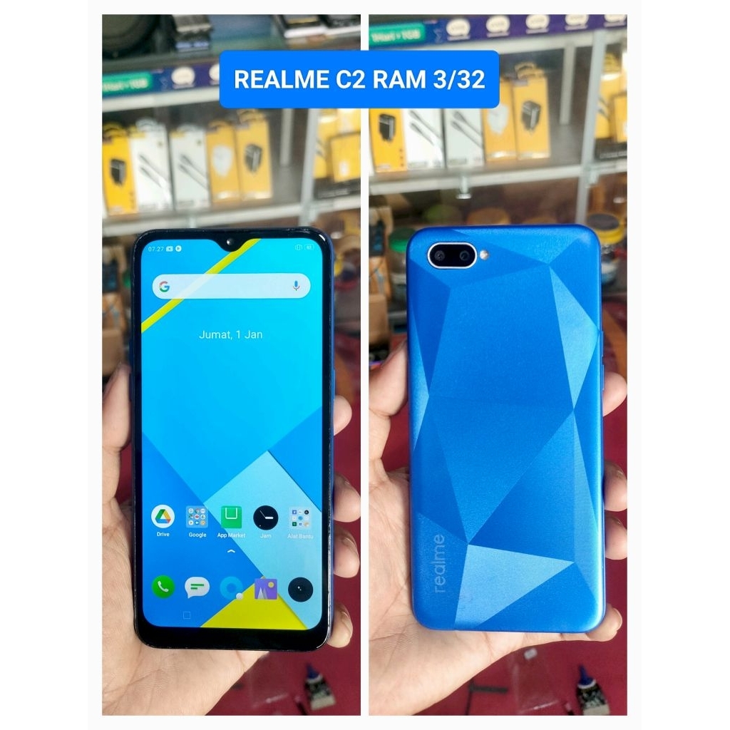HP REALME C2 RAM 3/32 ( bekas/second normal )