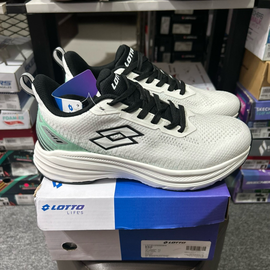 SEPATU LARI PRIA LOTTO EDO WHITE