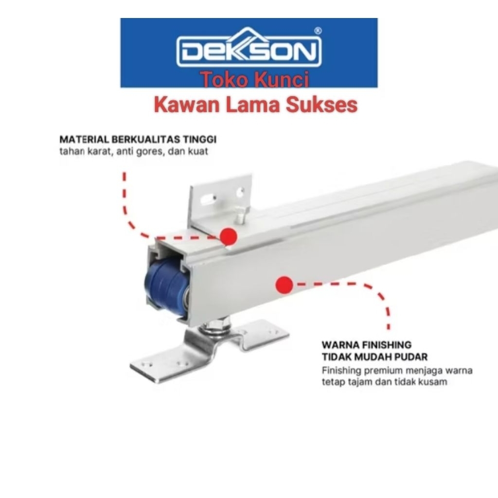 Rel Pintu Sliding Aluminium Dekkson