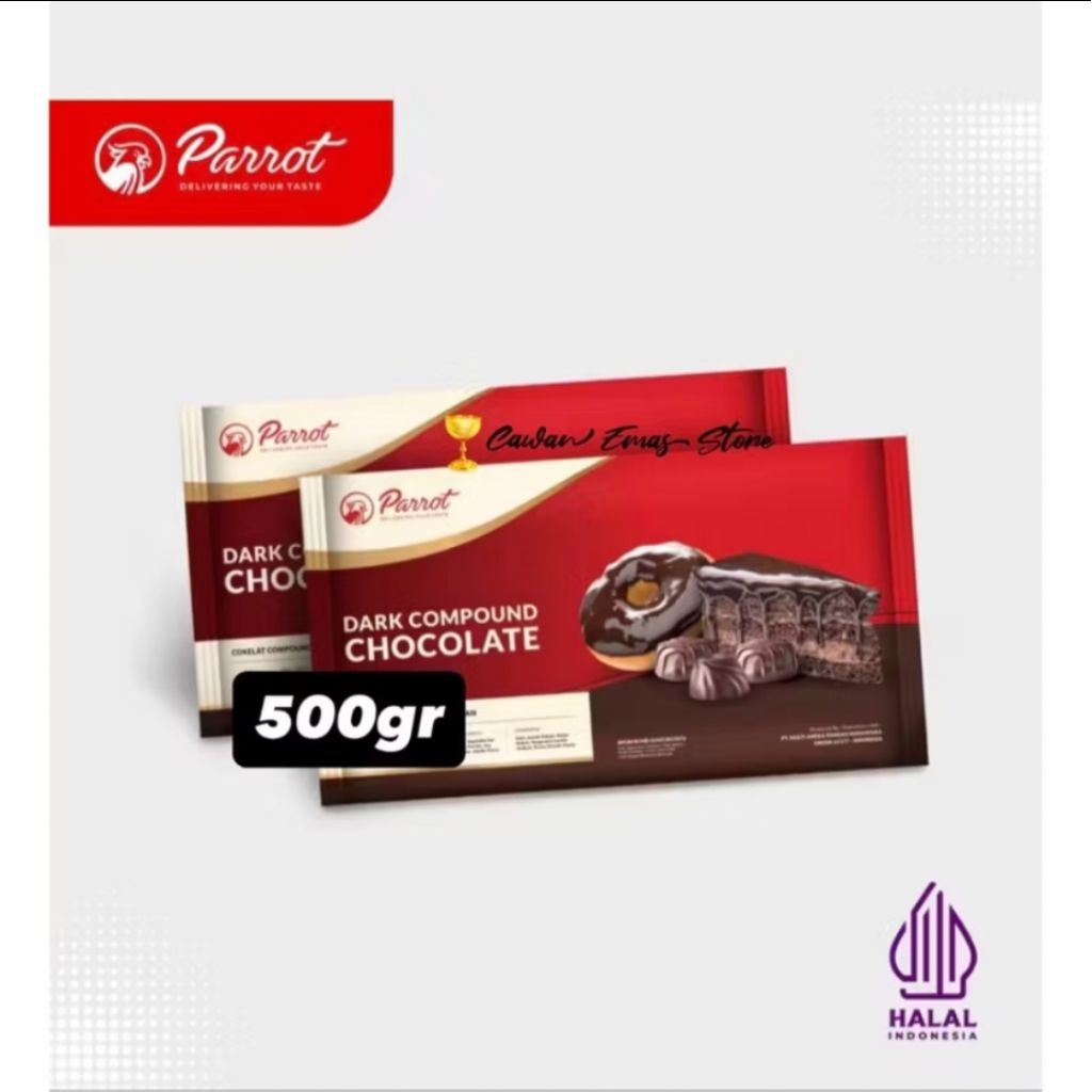Coklat batang merk parrot kemasan 500gr