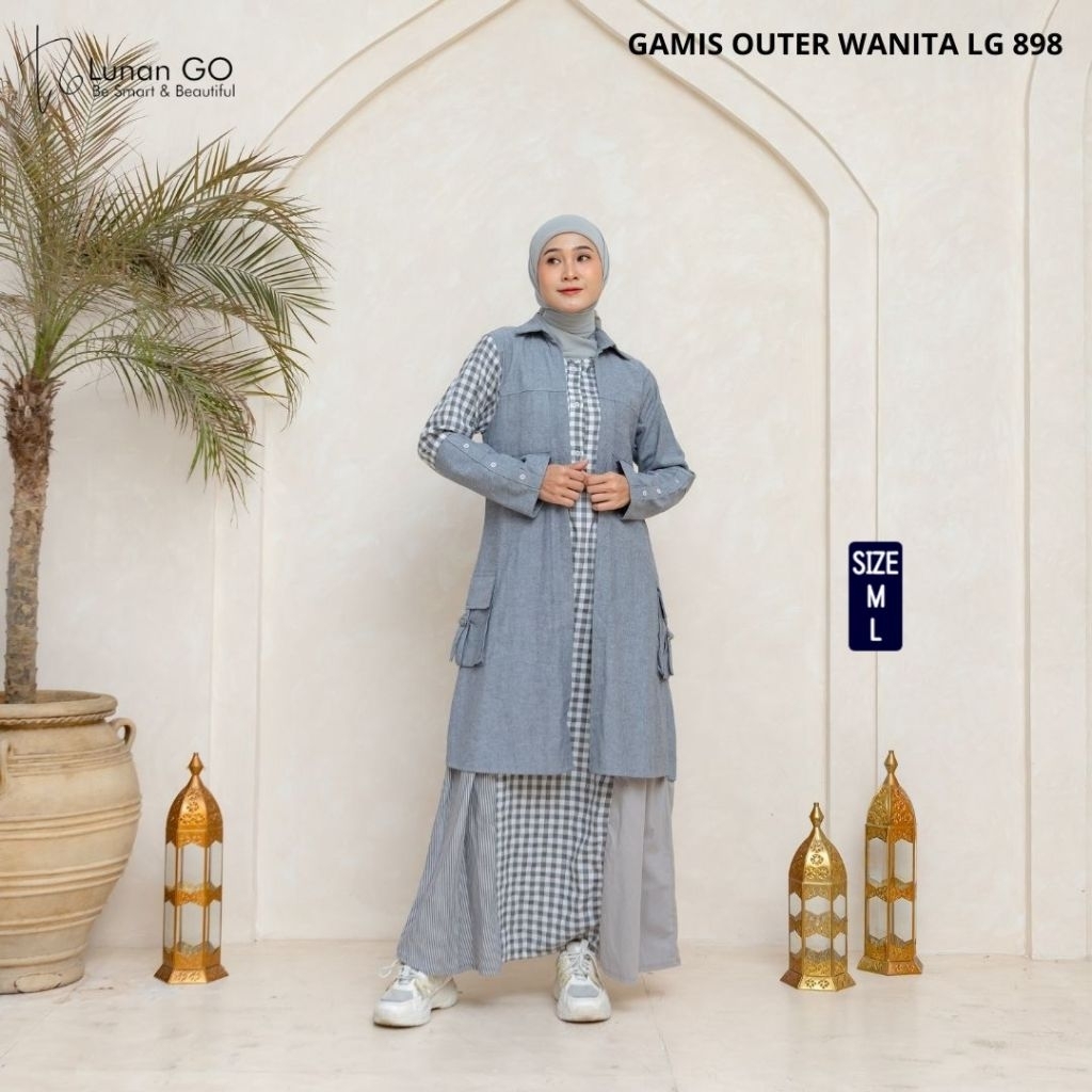 LUNAN GO || GAMIS LG 898 ABU,KOTAK ABU