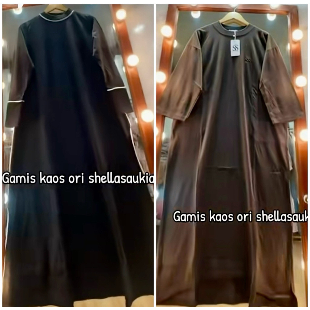 Shellasaukia DRESS GAMIS KAOS ORi Leging korset shellasaukia Set Hijab Shellasaukia Gamis Lesty Shel