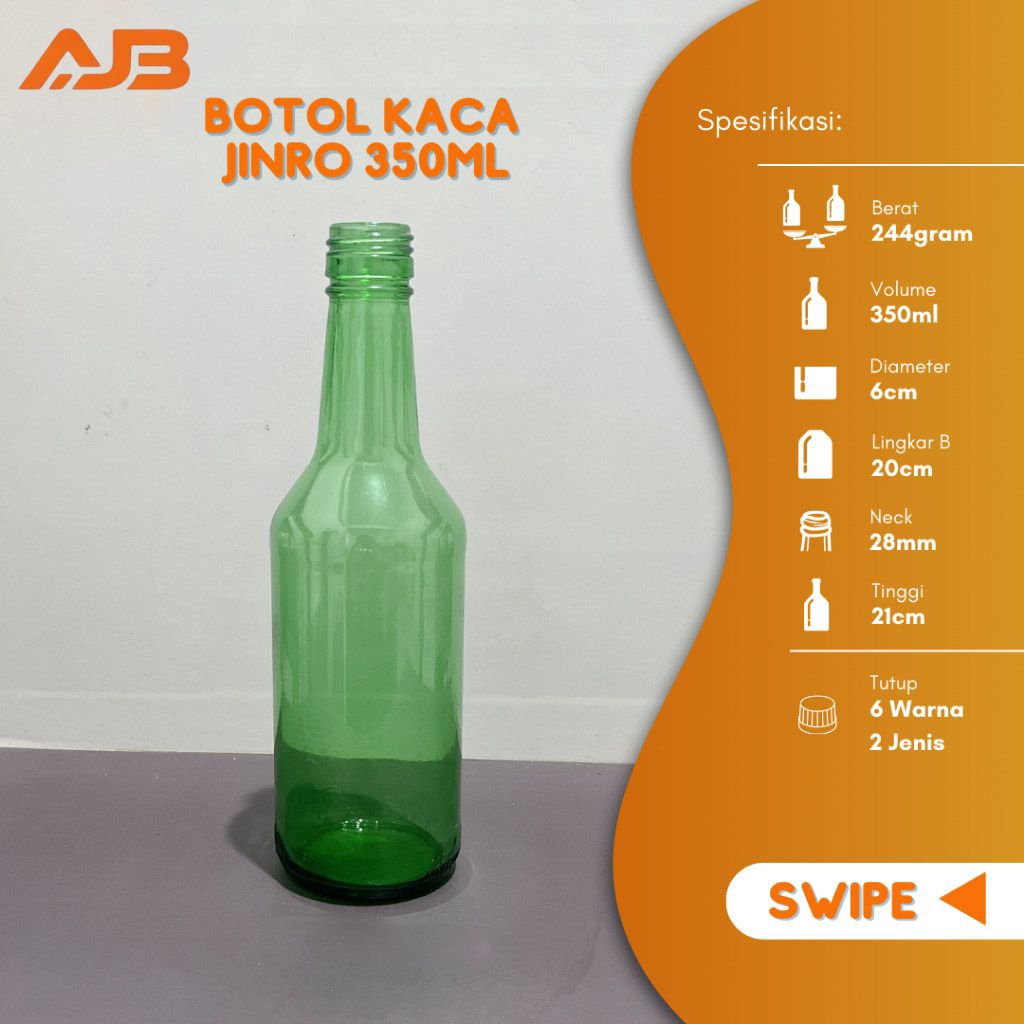 Botol kaca 350 ml