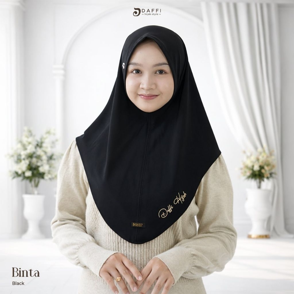 Daffi Hijab - Binta Daffi Hijab Non pad jersey high twist parfume bentuk oval bordir exclusive daffi