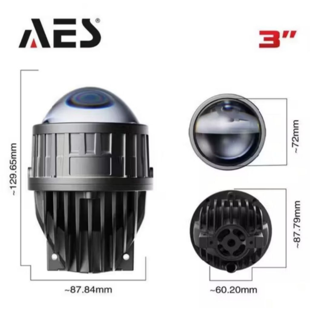 LAMPU BILED FOGLAMP FX3 AES 3WARNA