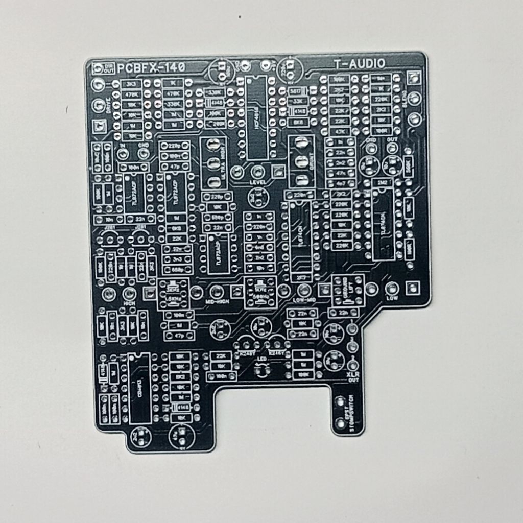 T-Audio PCBFX-140 Based On Darkglass B7K Bass Preamp Pedal Effect DIY PCB 1590BB 1590BB2 J201 CD4049