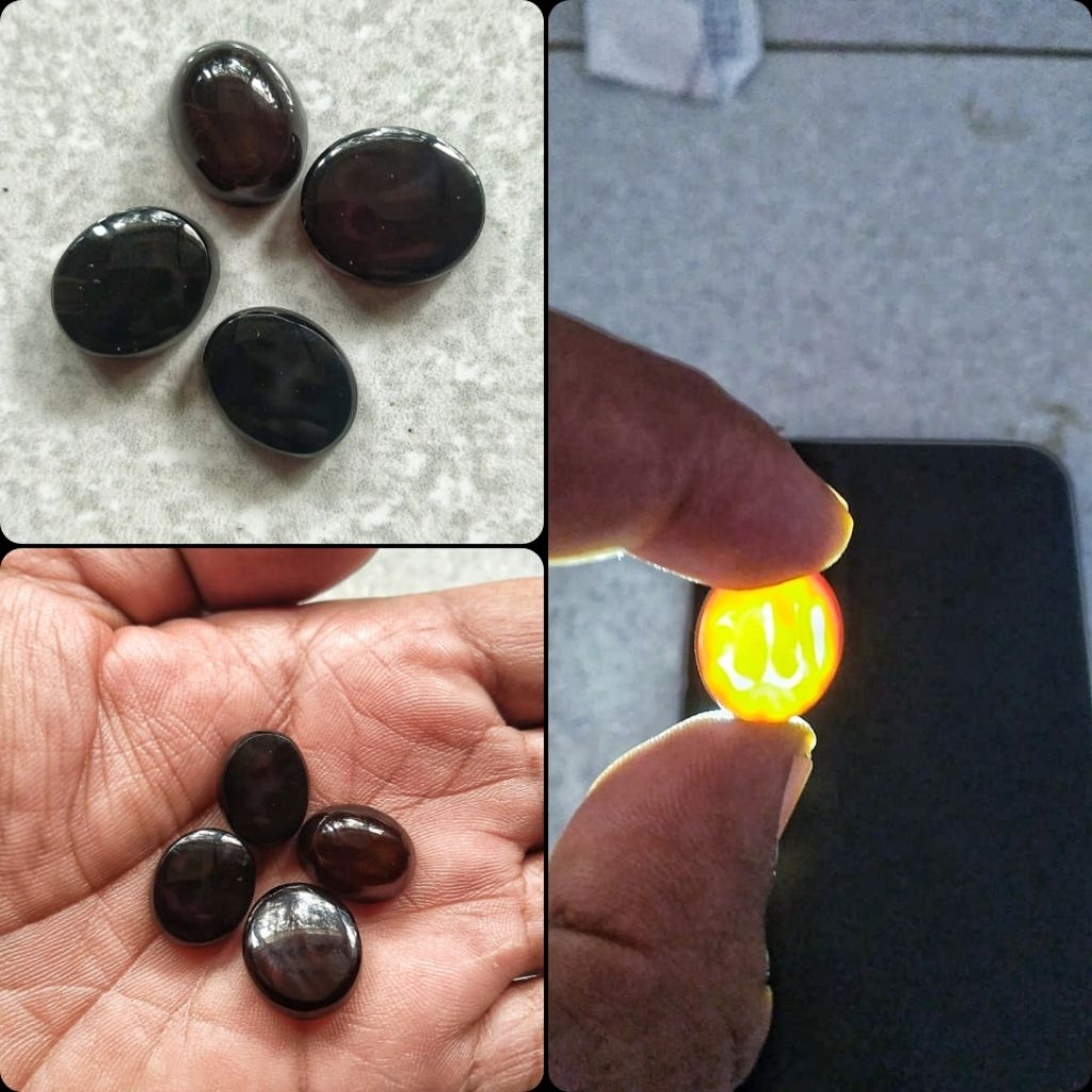 batu akik Yaman wulung motif lafad Natural stone