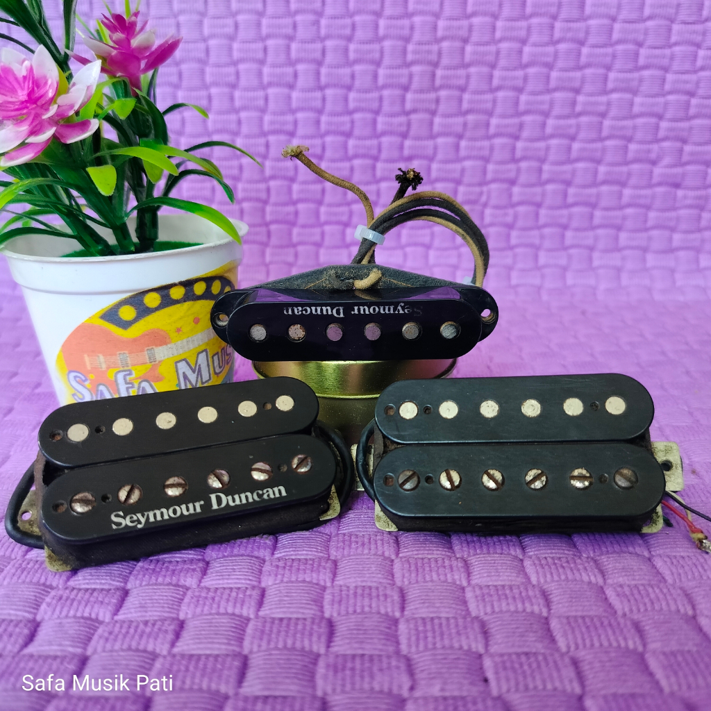 Seymour Duncan SH1 SH4 dan Single Pickup Gitar HSH Original, Normal, No Minus