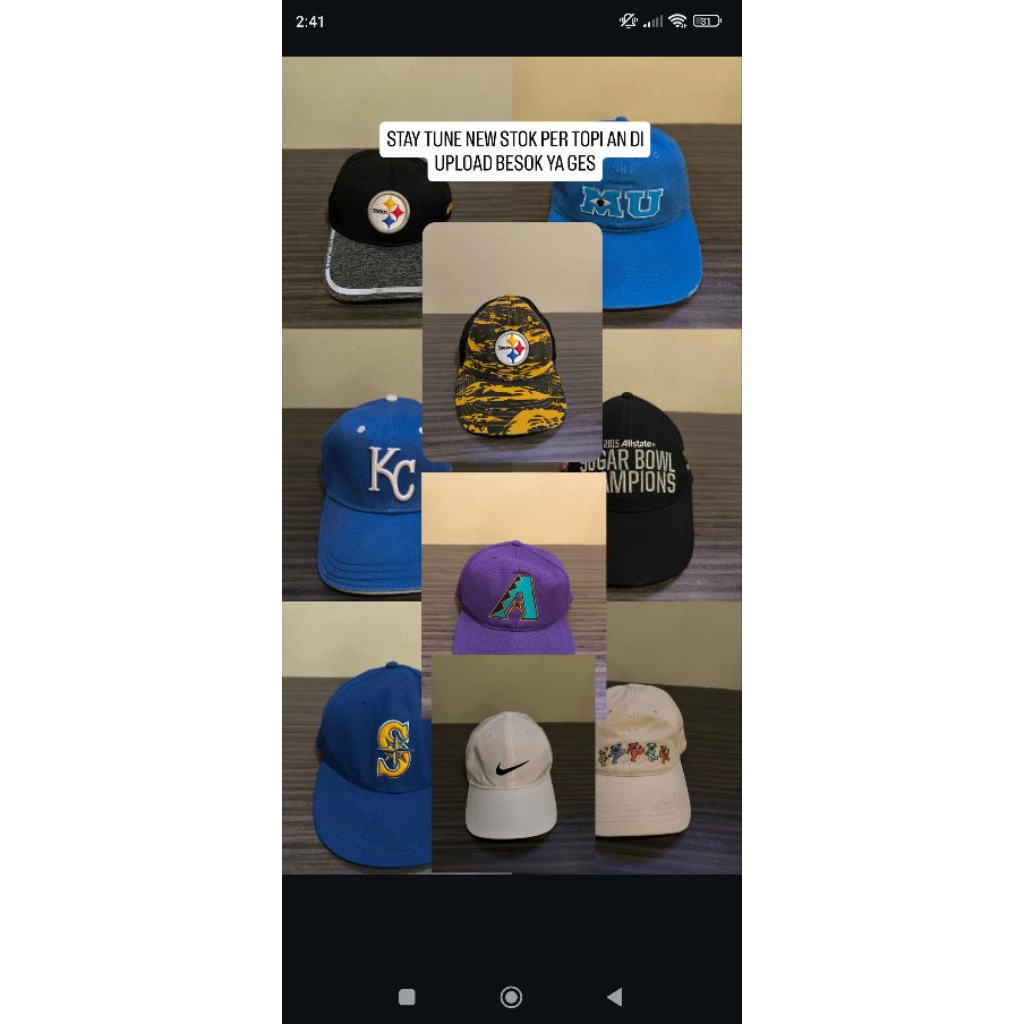 Topi Full Brand New Era, Nike, Under Armour, American Eagle, Sports Specialties, NFL Team Apparel