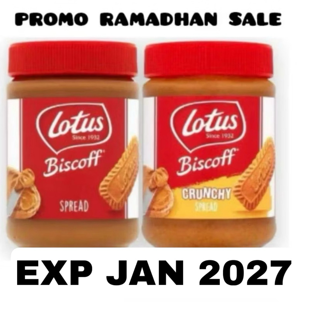 Selai Lotus biscoff crunchy 380gr/Spread 400gr / 190g / 200g ED JANUARI 2027 spesial promo diskon ra