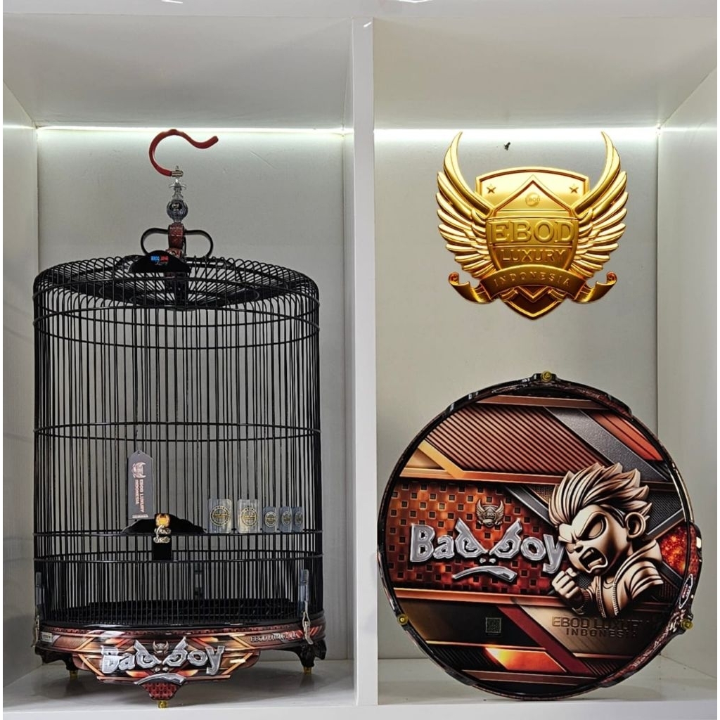 SANGKAR BURUNG MURAI NO 2 EBOD JAYA LUXURY TEBOK PVC WATER DECAL PREMIUM