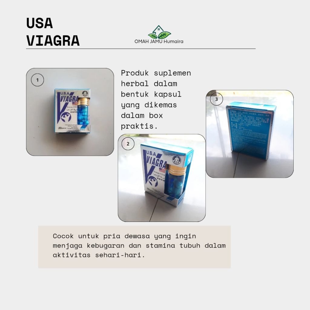 Suplemen Herbal Pria Dewasa Import
