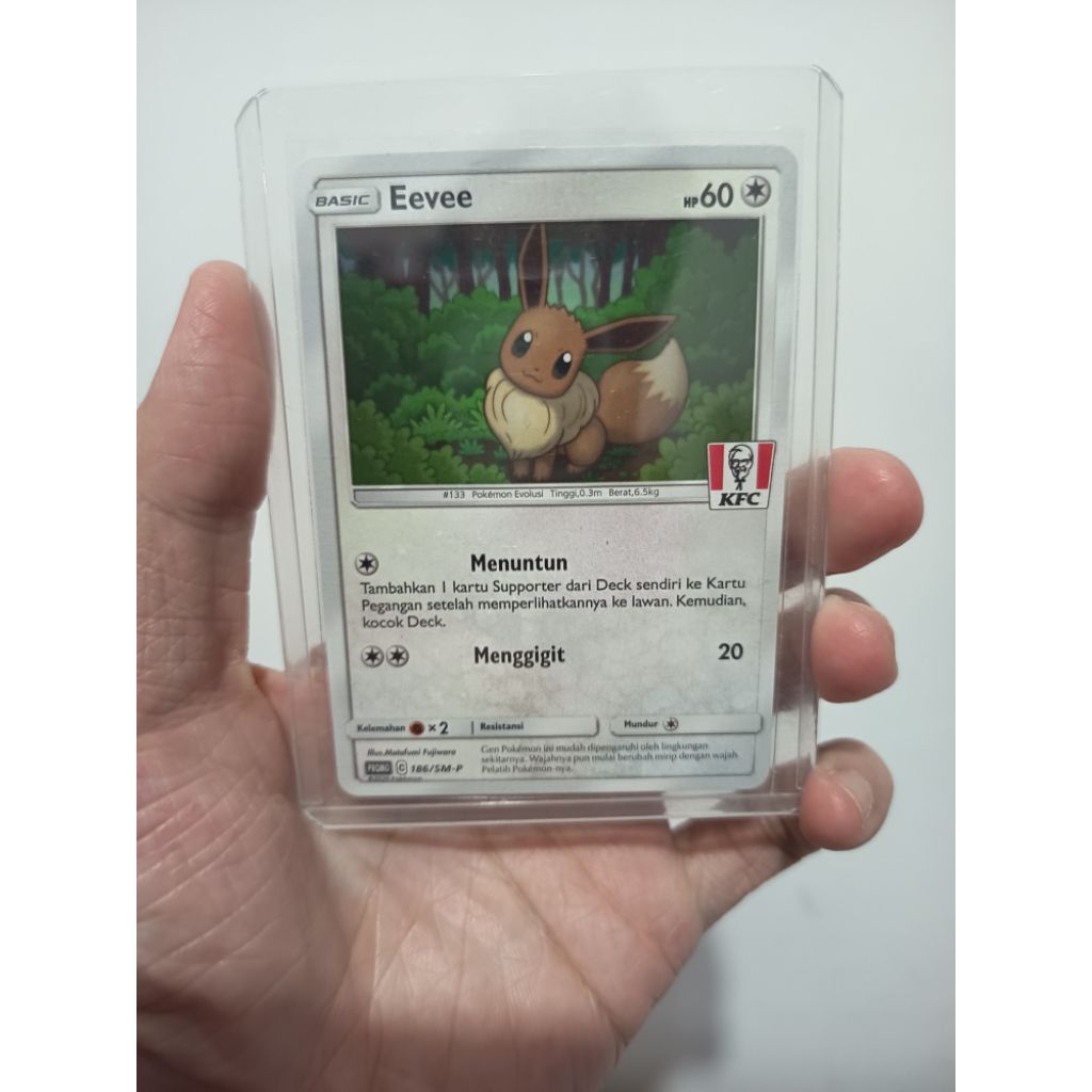 Pokemon TCG indonesia promo KFC (Eevee KFC)