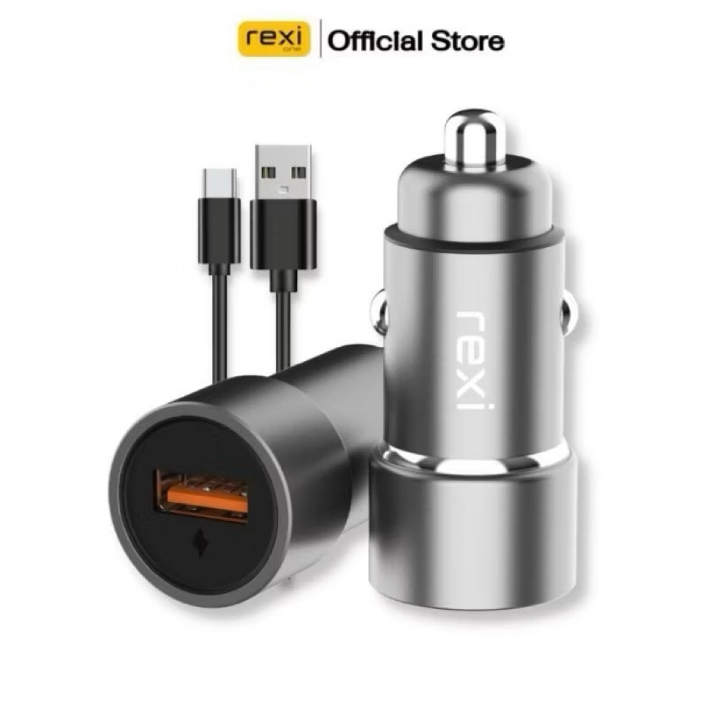 Car Charger Rexi 3A Fast Charging GJ34 /GK34 / GG30 / GD30 / GH54 / GM38 Car Charger With Cable Type