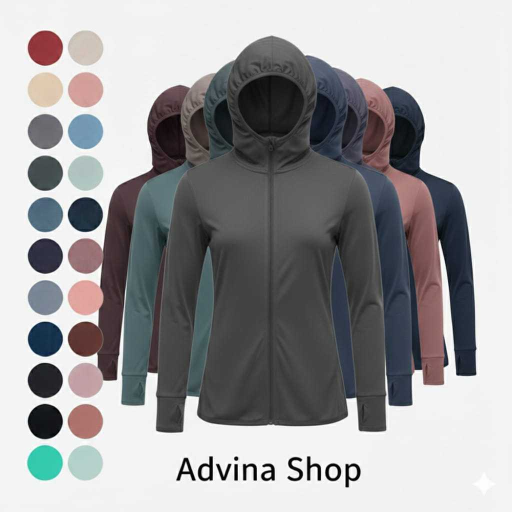 Jaket Anti UV Olahraga Jaket Olahraga Running Lari fitness pria Wanita