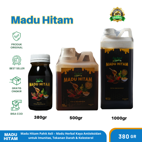 Madu Hitam Pahit 1000gr Manfaat Stamina & Kesehatan