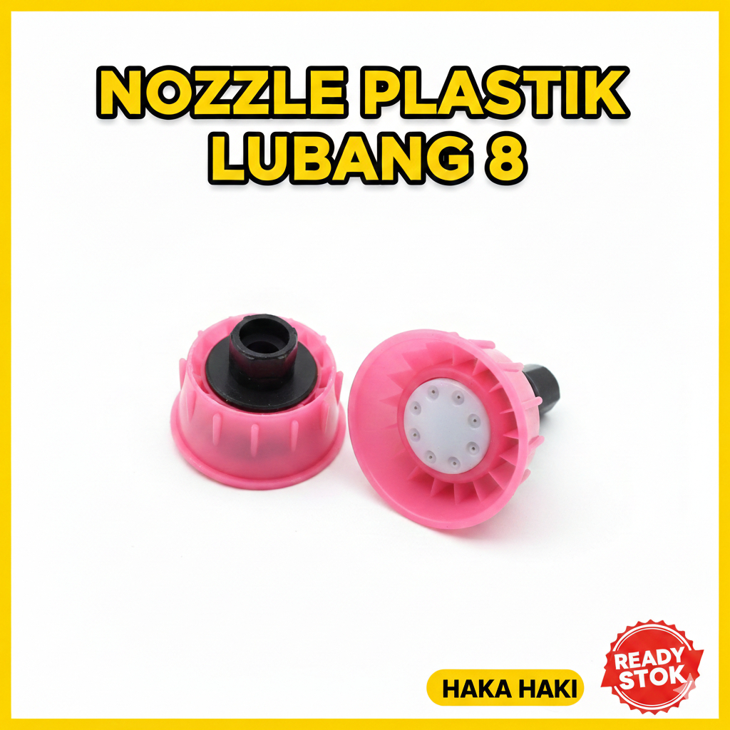 NOZZLE LUBANG 8 PLASTIK SUPER KABUT/ NOZZEL LUBANG 8 PLASTIK SUPER KABUT