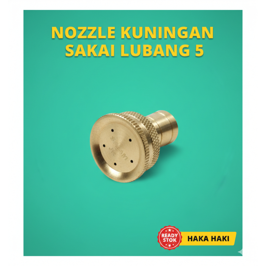 NOZZLE SPUYER LUBANG 5 KUNINGAN SAKAI/  NOSEL NOZZEL KUNINGAN LUBANG 5 SAKAI SUPER KABUT