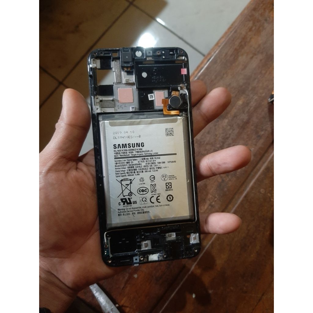 FRAME LCD SAMSUNG A50 ORI CABUTAN