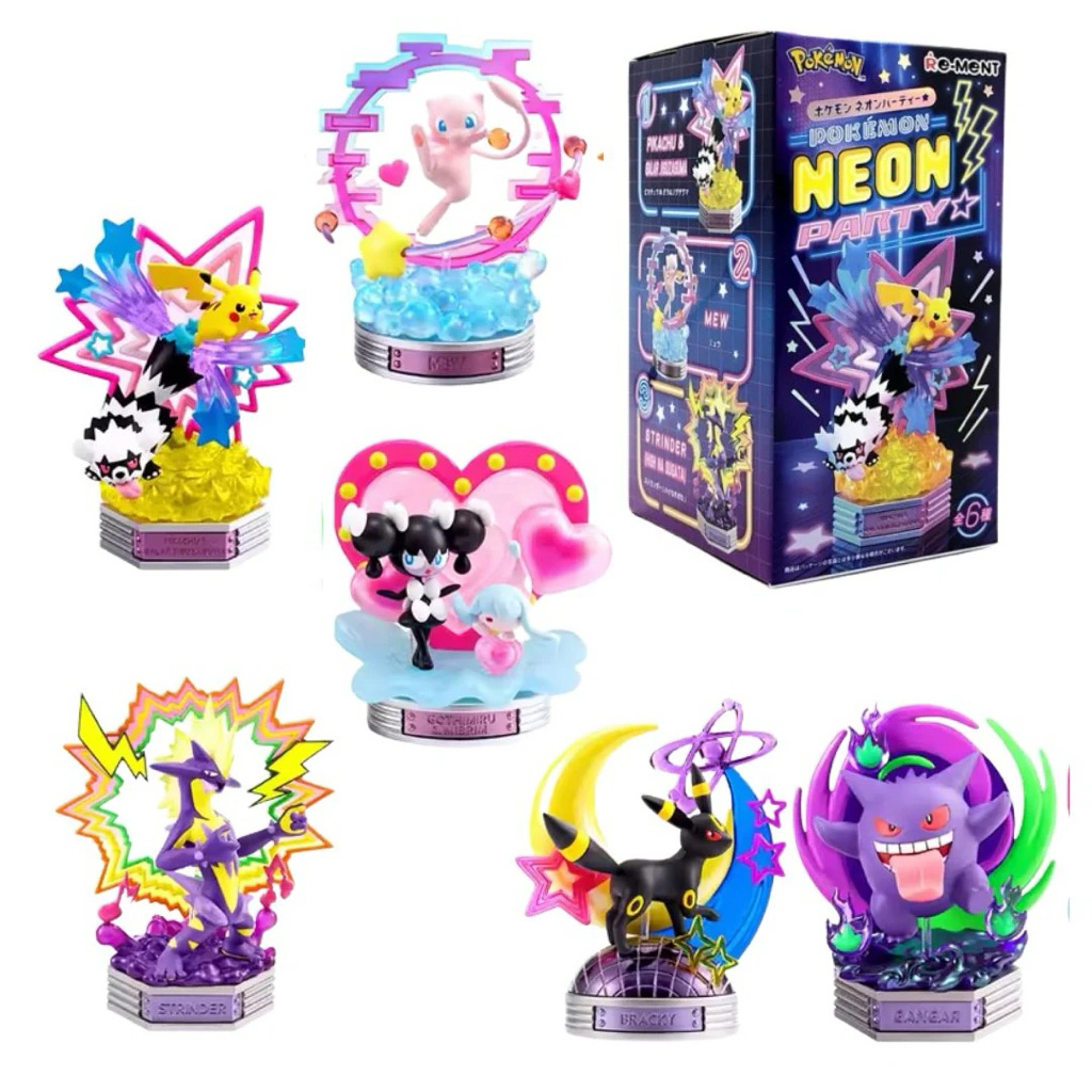 Re Ment Pokemon Neon Party Figure