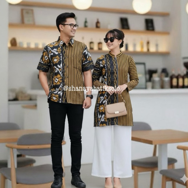 Shanaya Baju Batik Wanita Tunik Tenun Zipper Depan Bisa Request lapis tricot tunik elegan batik mode