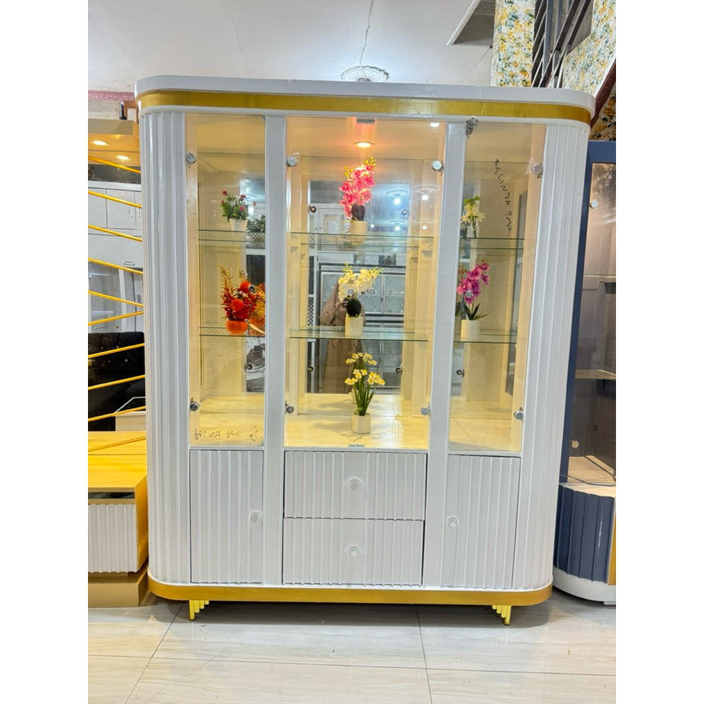 Bupet Kaca Hias 4 Pintu