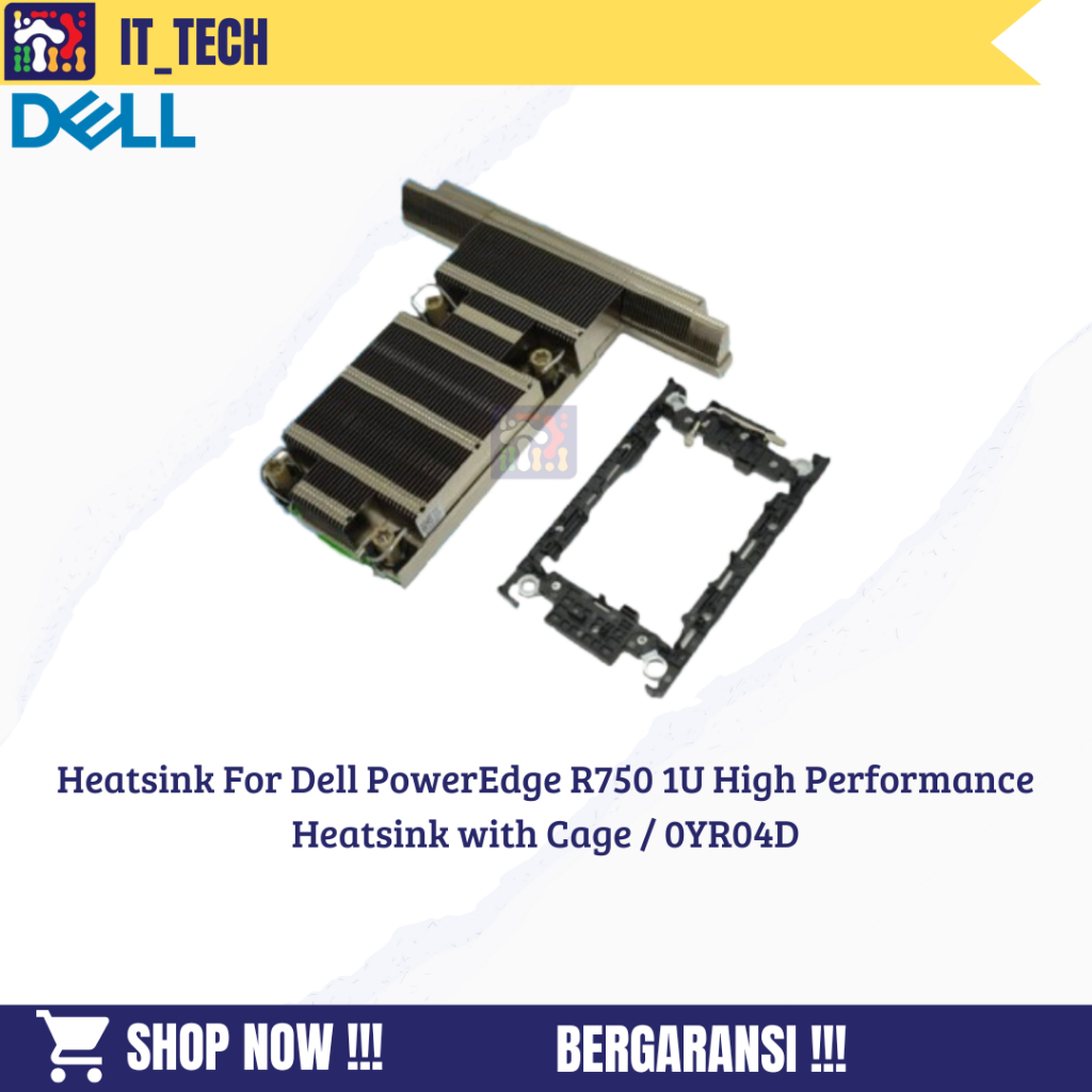 Heatsink For Dell PowerEdge R750 1U High Performance Heatsink with Cage / 0YR04D