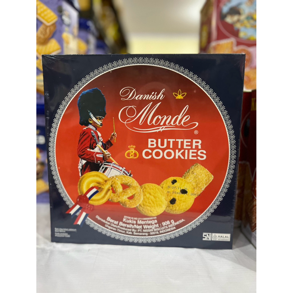 Kue Kaleng Lebaran Monde Butter Cookies 908gr (Kaleng besar)