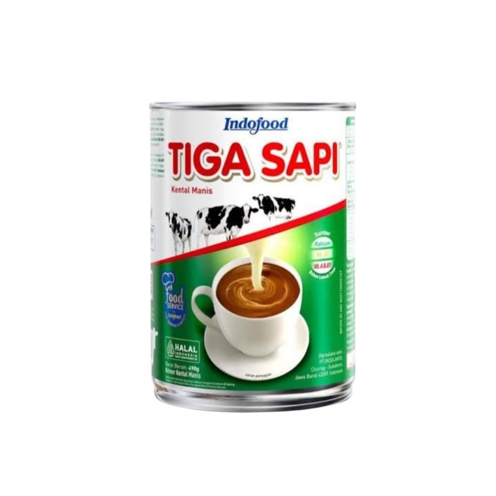 Indofood•Tiga Sapi• Susu Kental Manis Tiga Sapi 490g